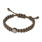 Preview: Ernstes Design, Herrenschmuck, Makramee Armband, Silk Wood, Edelstahl, A700
